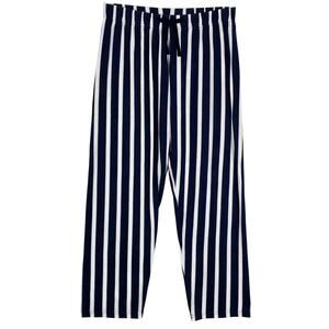 nwot PRIMARK Pants Women S Stripe Navy White Pull-Up Drawstring Stretch-Cotton